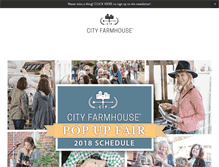 Tablet Screenshot of cityfarmhousefranklin.com